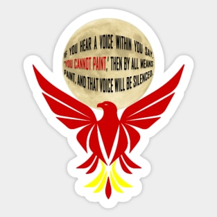 quotes eagle Sticker